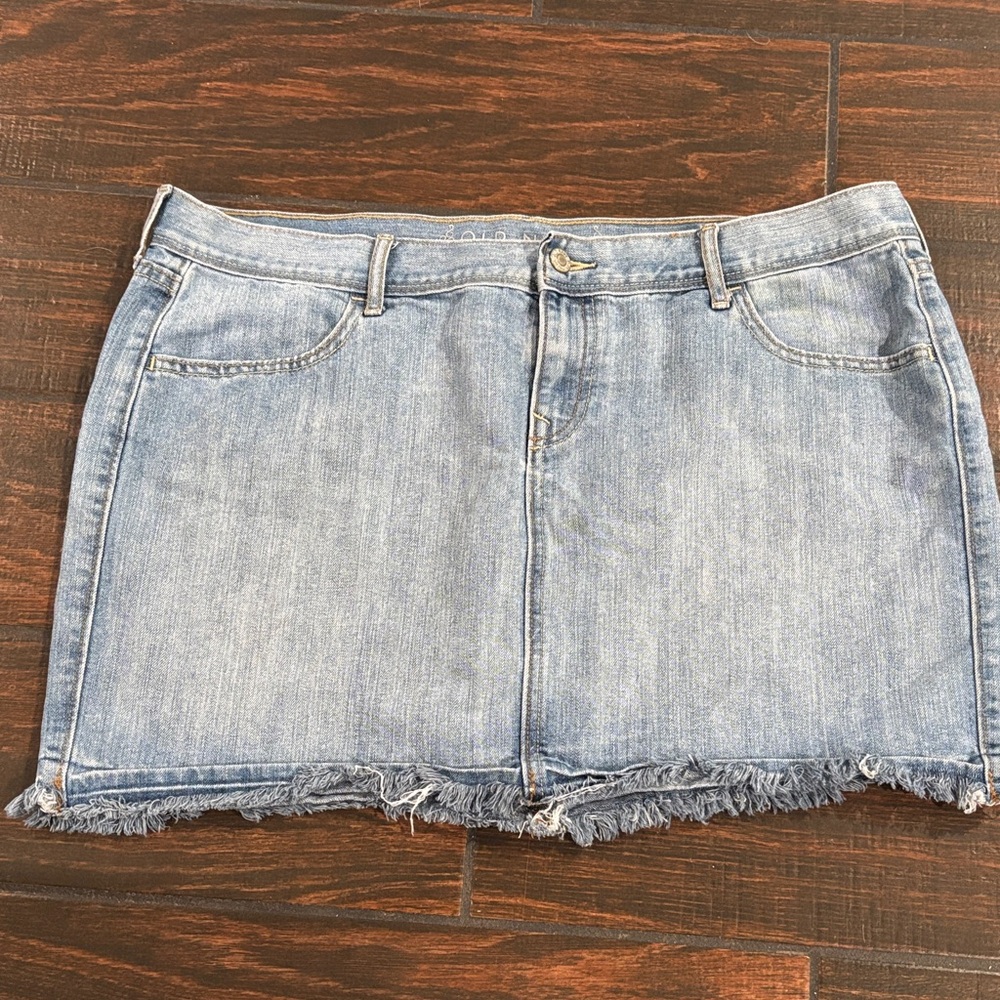 Old Navy Light Blue Denim Mini Skirt